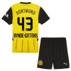 Officiële Voetbalshirt + Korte Broek Borussia Dortmund Bynoe Gittens 43 Thuis 2024-25 - Kids